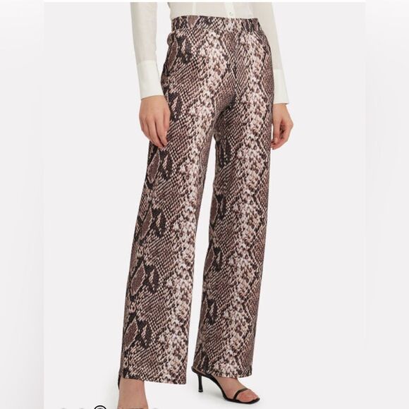 NWT Intermix Resume’ Pallas Python Pull On Pants M - Picture 1 of 10